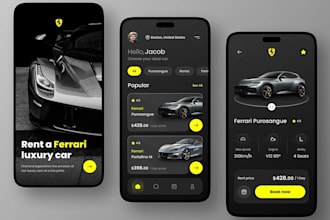 develop car rental app, e scooter app, booking app and fleet management system