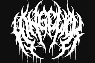 draw a metal band logo
