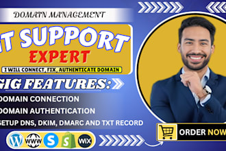 connect godaddy, or shopify domain or subdomain, fix dns, and systeme io
