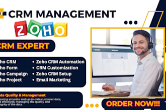 set up automate and manage zoho CRM and zoho campaign expert hubspot CRM system