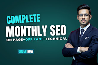 do complete monthly SEO service package for google ranking