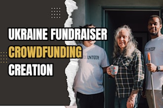 create social media campaign ukraine fundraiser crowdfunding, gofundme