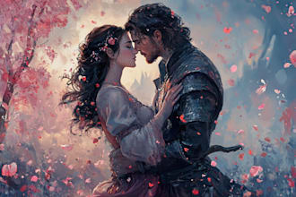 do fantasy concept art character portrait oil painting and digital illustration