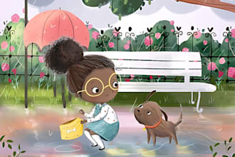children story book illustration children story book illustration