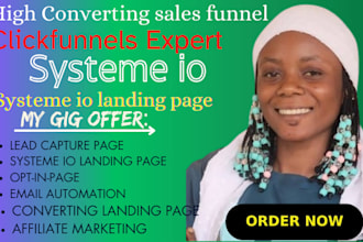 do systeme io sales funnel clickbank affiliate marketing landing page