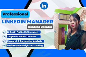 be your linkedin manager, content creator and ghost writer