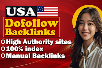 create high authority USA backlinks with menual link bulding