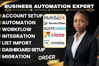 hubspot cloze crm suitedash nimble automation servicetitan drip email campaign