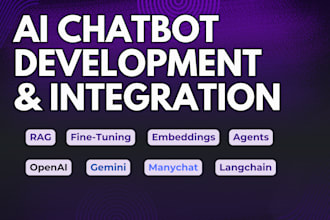 build and integrate ai chatbots