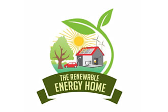 design extraordinary renewable energy home logo