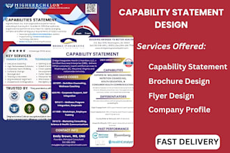 design professional federal government capability statement