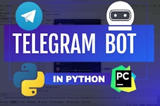 develop a telegram scraper bot and python telegram