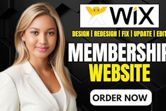 create paid membership website, wix membership, wix booking, wix online course