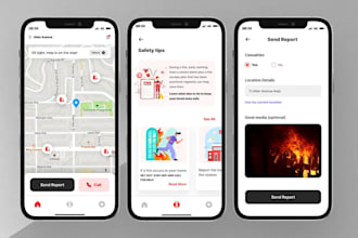 build fire safety app, cyclist safety app, emergency alert app