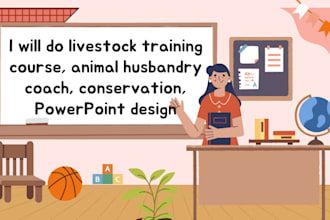 do livestock training course, animal husbandry coach, conservation, powerpoint