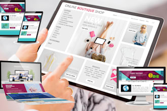 design stylish shopify clothing or fashion store or website