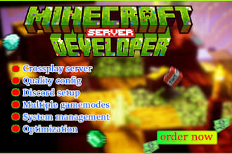 make and develop your minecraft server as you need