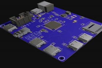 do schematic design, pcb layout printed circuit board ready for manufacturing