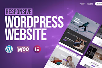 create responsive wordpress landing page design, elementor landing page