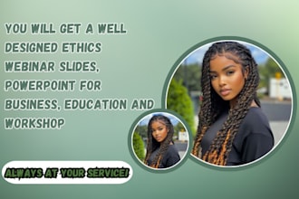design ethics webinar slides, powerpoint for business, education and workshop