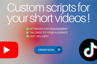write creative scripts for your youtube or tiktok videos