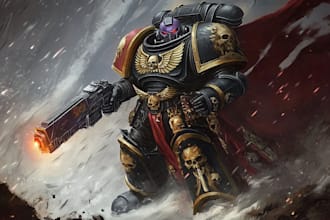 create your warhammer 40k character illustration