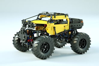 do lego set design, custom lego moc, 3d lego model with manual instruction
