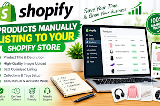 do shopify products manually listing to your store