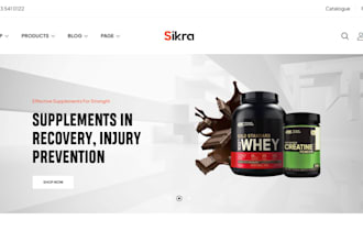 build a shopify store for health, nutrition, and vitamin supplements