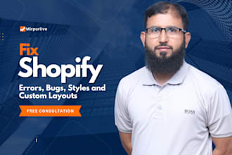 fix shopify errors, bugs, style issues and custom layouts
