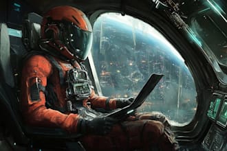 do sci fi character art and sci fi art, or concept art