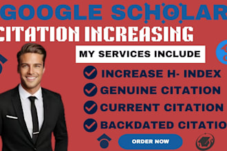 increase citation and h index in google scholar by promoting your article