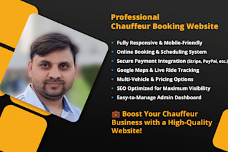 design a professional limousine and taxi booking website