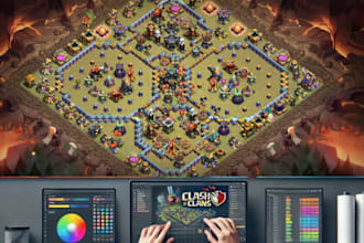 design custom clash of clans base layouts for all town hall levels