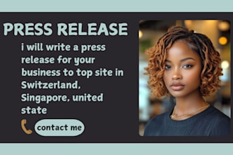 write press release for your business to top site in switzerland, singapore, USA
