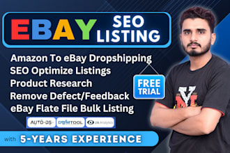 do ebay product listing, ebay lister, cross listing, ebay virtual assistant