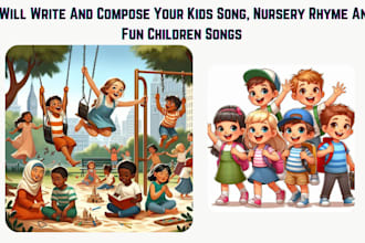 write and compose your kids song, nursery rhyme and fun children song