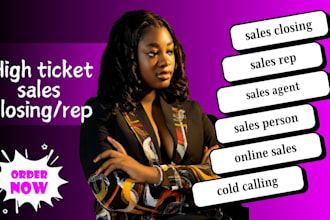 be your sales rep sales closer sales agent salesperson sales leads telemarketing