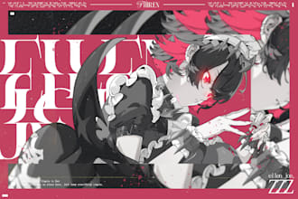 design anime or vtuber banners, cover, thumbnails for you