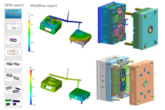 do plastic injection mold design and moldflow analysis
