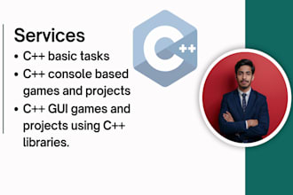 do cpp programming tasks, games and projects with oop and data structues