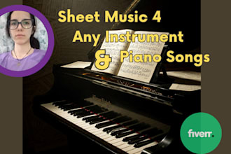 arrange any tune into sheet music for piano