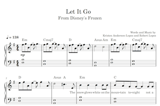 print handwritten piano sheet music or from a photo