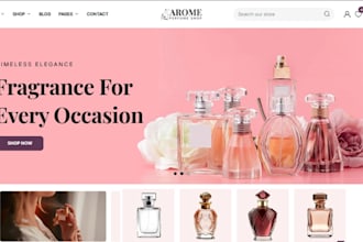 design luxury perfume shopify store cologne fragrance store perfume website