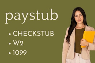 make paystub,payroll,payslip and bank reconciliation