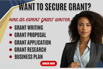 do grant writing proposal application business plan