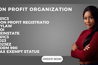non profit registration bylaw coi reinstate 501c3 1023 1023ez form990 tax exempt