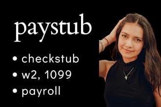 make paystub,payroll,payslip and bank reconciliation