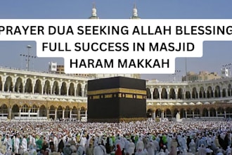 prayer dua seeking allah blessings full success in masjid haram makkah