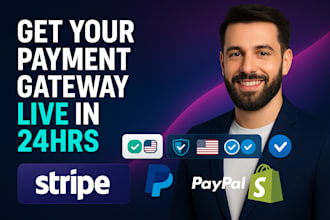 create and integrate shopify payment gateway stripe paypal